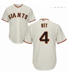 Youth Majestic San Francisco Giants 4 Mel Ott Replica Cream Home Cool Base MLB Jersey