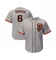 Youth San Francisco Giants 6 Steven Duggar Replica Grey Road 2 Cool Base Baseball Jersey 