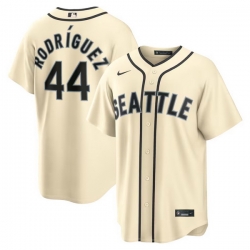 Men Seattle Mariners  44 Julio Rodriguez Alternate Cream Jersey