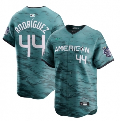 Men Seattle Mariners 44 Julio Rodriguez Teal 2023 All Star Cool Base With Patch Stitched Baseball Jersey