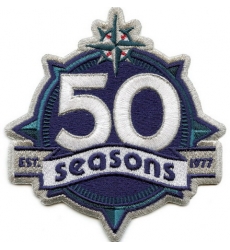 Men Seattle Mariners 50th Anniversary Patch Biaog