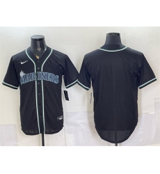 Men Seattle Mariners Blank 2026 Fashion Replica Black Out Stitched Baseball Jersey