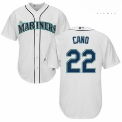 Mens Majestic Seattle Mariners 22 Robinson Cano Replica White Home Cool Base MLB Jersey