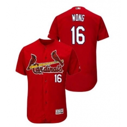 Men Red Cardinals 16 Kolten Wong Red Cool Base Stitched Collection MLB Jersey