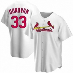 Men ST. LOUIS CARDINALS Brendan Donovan #33 White Cool Base Stitched MLB Jersey