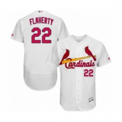 Men St. Louis Cardinals 22 Jack Flaherty White Home Flex Base Authentic Collection Baseball Player Jersey