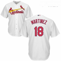 Mens Majestic St Louis Cardinals 18 Carlos Martinez Replica White Home Cool Base MLB Jersey