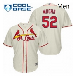 Mens Majestic St Louis Cardinals 52 Michael Wacha Replica Cream Alternate Cool Base MLB Jersey