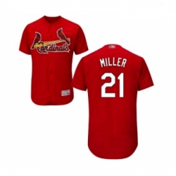 Mens St Louis Cardinals 21 Andrew Miller Red Alternate Flex Base Authentic Collection Baseball Jersey