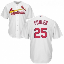 Youth Majestic St Louis Cardinals 25 Dexter Fowler Replica White Home Cool Base MLB Jersey