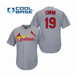 Youth St. Louis Cardinals #19 Tommy Edman Authentic Grey Road Cool Base Baseball Player Jersey