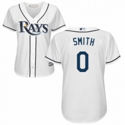 Womens Majestic Tampa Bay Rays 0 Mallex Smith Replica White Home Cool Base MLB Jersey 