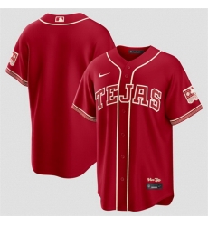 Men Texas Rangers Blank Red 2026 City Connect Stadium Stitched Baseball Jersey Men Texas Rangers Blank Red 2026 City Connect Stadium Stitched Baseball Jersey