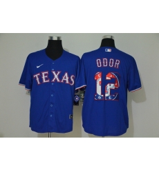 Rangers 12 Rougned Odor Royal 2020 Nike Cool Base Fashion Jersey