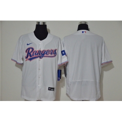 Rangers Blank White Nike 2020 Flexbase Jersey