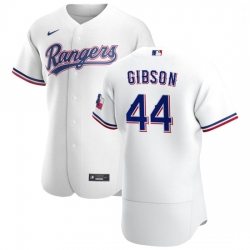 Texas Rangers 44 Kyle Gibson Men Nike White Home 2020 Authentic Player MLB Jersey