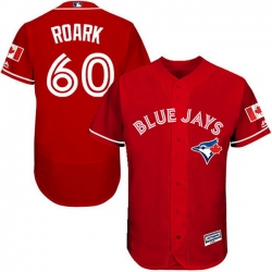 Blue Jays 60 Tanner Roark Red Flexbase Authentic Collection Canada Day Stitched MLB Jersey