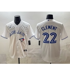 Men Toronto Blue Jays 22 Ernie Clement white 50th Anniversary Alternate Limited Jersey