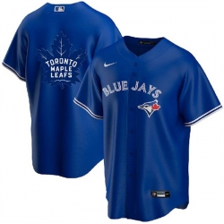 Men Toronto Blue Jays  26 Leafs Royal With Royal Leafs Log Cool Base Stitched Jersey