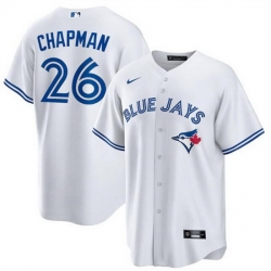 Men Toronto Blue Jays 26 Matt Chapman White Cool Base Stitched jersey