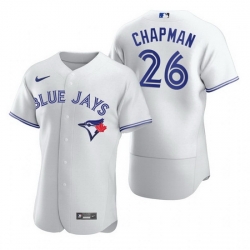Men Toronto Blue Jays 26 Matt Chapman White Flex Base Stitched Baseball jersey