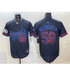 Men Toronto Blue Jays 59 Brandon Valenzuela Navy 50 Seasons Patch 2024 City Connect Limited Stitched Baseball Jersey Men Toronto Blue Jays 59 Brandon Valenzuela Navy 50 Seasons Patch 2024 City Connect Limited Stitched Baseball Jersey