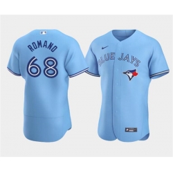 Men Toronto Blue Jays 68 Jordan Romano Blue Flex Base Stitched Baseball Jersey