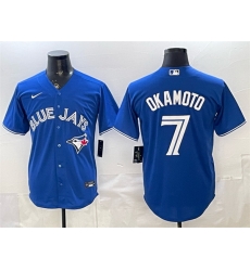 Men Toronto Blue Jays  7 Kazuma Okamoto Royal 2026 Cool Base Stitched Baseball Jersey