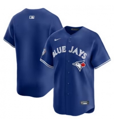 Men Toronto Blue Jays Blank Royal 50 Seasons Patch Stitched Baseball Jersey