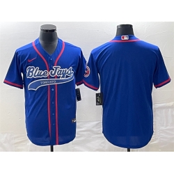 Men Toronto Blue Jays Blank Royal Cool Base Stitched Baseball Jersey