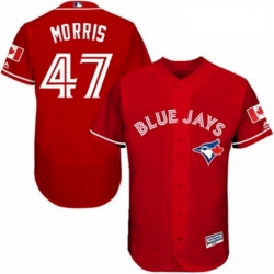 Mens Majestic Toronto Blue Jays 47 Jack Morris Scarlet Alternate Flex Base Authentic Collection MLB Jersey