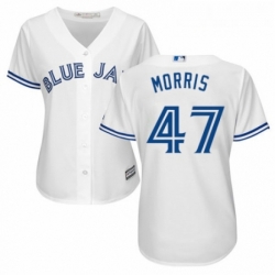 Womens Majestic Toronto Blue Jays 47 Jack Morris Replica White Home MLB Jersey 