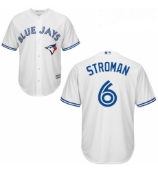 Womens Majestic Toronto Blue Jays 6 Marcus Stroman Authentic White MLB Jersey