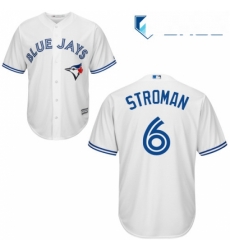 Youth Majestic Toronto Blue Jays 6 Marcus Stroman Authentic White Home MLB Jersey