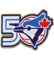 Youth Toronto Blue Jays 50th Team Annivesary Patch Biaog