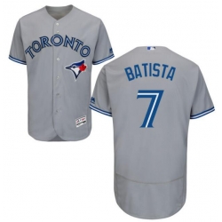 Youth Toronto Grey Jays Tony Batista #7 Majestic Royal Cool Base Stitched Jersey