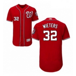 Mens Majestic Washington Nationals 32 Matt Wieters Red Flexbase Authentic Collection MLB Jersey