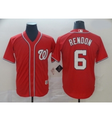 Nationals 6 Anthony Rendon Red Cool Base Jersey