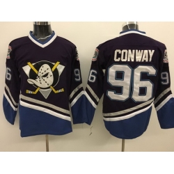 Ducks 96 Charlie Conway Purple CCM Jersey