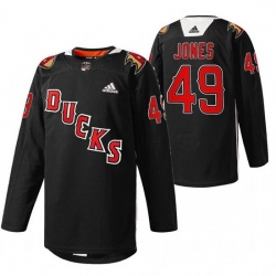 Men Anaheim Ducks 49 Max Jones 2022 Black Angels Night Stitched jersey