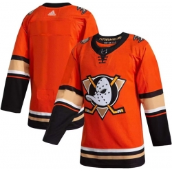 Men Anaheim Ducks Blank Orange Stitched Jersey