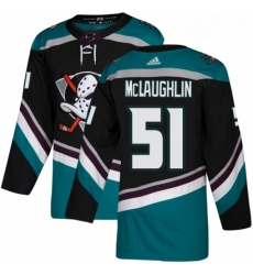 Youth Adidas Anaheim Ducks 51 Blake McLaughlin Authentic Black Teal Third NHL Jersey 