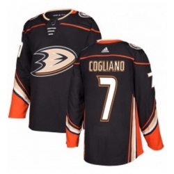 Youth Adidas Anaheim Ducks 7 Andrew Cogliano Authentic Black Home NHL Jersey 