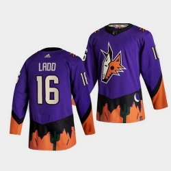 Men Arizona Coyotes 16 Andrew Ladd Purple Stitched jersey