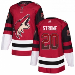 Mens Adidas Arizona Coyotes 20 Dylan Strome Authentic Maroon Drift Fashion NHL Jersey 