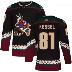 Coyotes #81 Phil Kessel Black Alternate Authentic Stitched Youth Hockey Jersey
