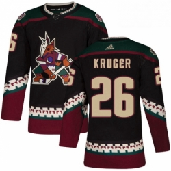 Youth Adidas Arizona Coyotes 26 Marcus Kruger Authentic Black Alternate NHL Jersey 