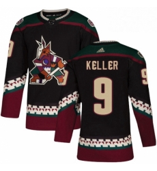 Youth Adidas Arizona Coyotes 9 Clayton Keller Premier Black Alternate NHL Jersey 