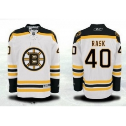 Boston Bruins #40 Tuukka Rask White Jersey