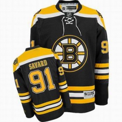 Boston Bruins 91 Savard Black Hockey Jersey